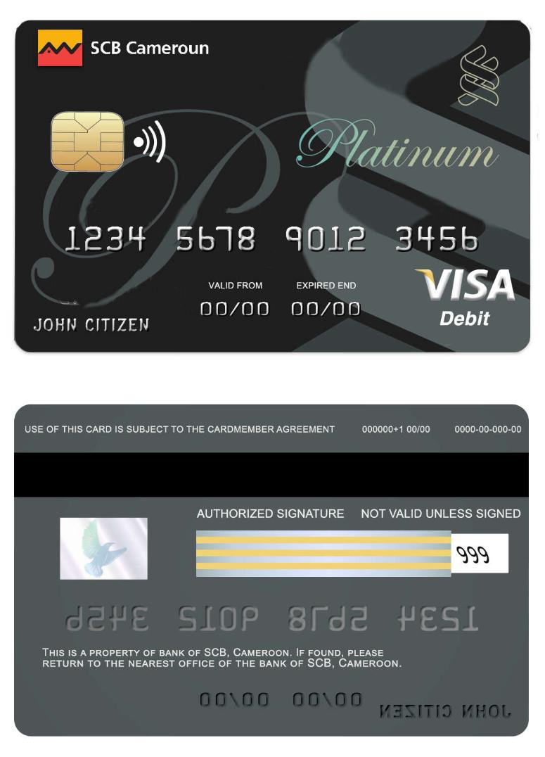 Cameroon SCB bank visa card
